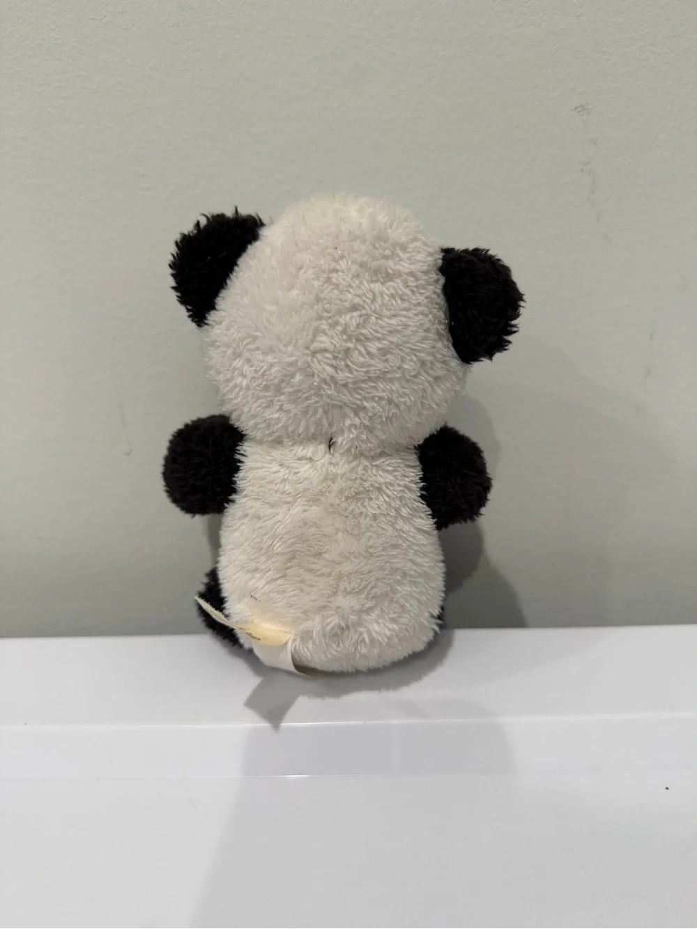 Plush Panda Pet Toy with Red Heart